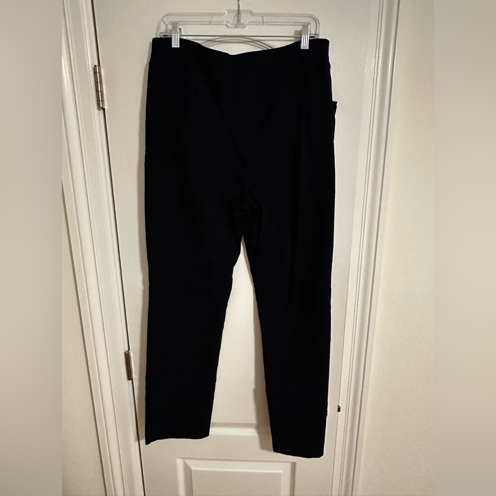 Navy High-Waisted Pants